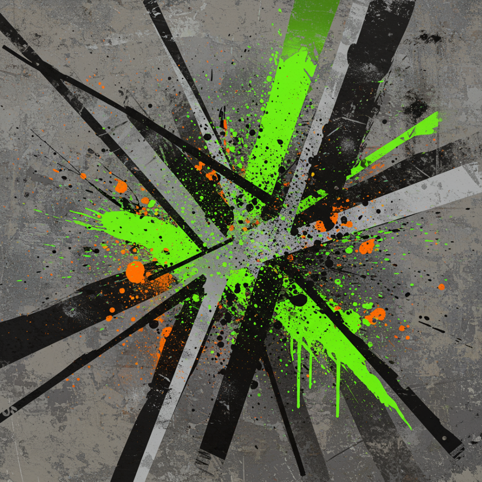 Abstract Painting 'Urban Pulse